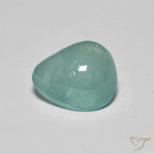 0.99克拉天然花岗岩，梨形，半透明