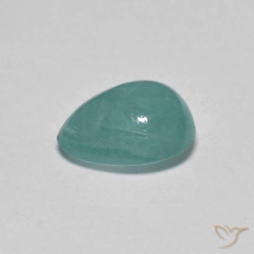 0.99克拉天然花岗岩，梨形，半透明