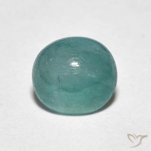 1.21ct 天然 中绿蓝 花岗岩, 椭圆形, 半透明