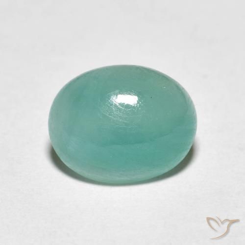 2.64ct 天然 电蓝调 花岗岩, 椭圆形, 半透明