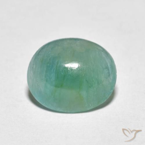 2.98ct 天然 绿蓝调 花岗岩, 椭圆形, 半透明