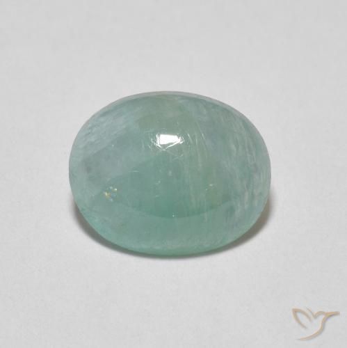 1.64ct 天然 淡绿松石 花岗岩, 椭圆形, 半透明