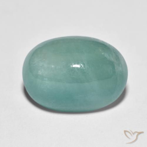 8.92ct 天然 中绿蓝 花岗岩, 椭圆形, 半透明