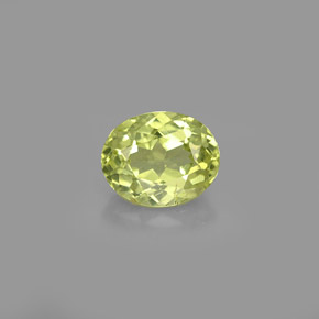 0.91克拉天然绿色钙铝榴石，椭圆形切割，6.5×5.2毫米，VVS