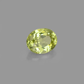 0.91克拉天然绿色钙铝榴石，椭圆形切割，6.5×5.2毫米，VVS