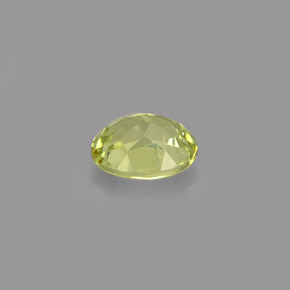 0.91克拉天然绿色钙铝榴石，椭圆形切割，6.5×5.2毫米，VVS
