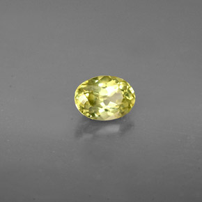 0.71克拉天然绿色钙铝榴石，椭圆形切割，5.9×4.3毫米，VVS-VS