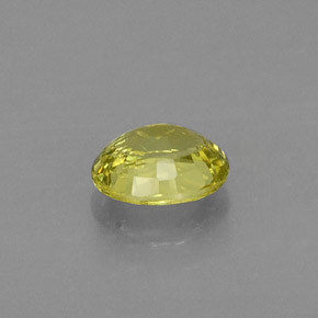 0.53克拉天然黄色钙铝榴石，椭圆形切割，5.4×4.4毫米，VS