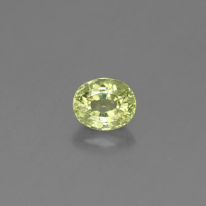 0.52克拉天然绿色钙铝榴石，椭圆形切割，5.1×4.3毫米，VS