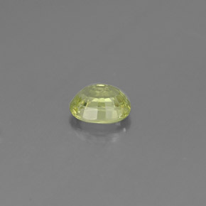 0.52克拉天然绿色钙铝榴石，椭圆形切割，5.1×4.3毫米，VS