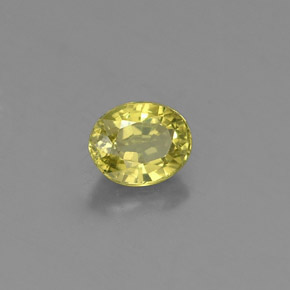 0.47克拉天然绿色钙铝榴石，椭圆形切割，4.9×4毫米，VS