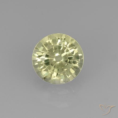 0.74ct 天然 柠檬黄 钙铝榴石石榴石, 圆形的, VVS