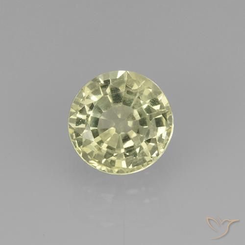 0.73ct 天然 淡黄色 钙铝榴石石榴石, 圆形的, VVS-VS