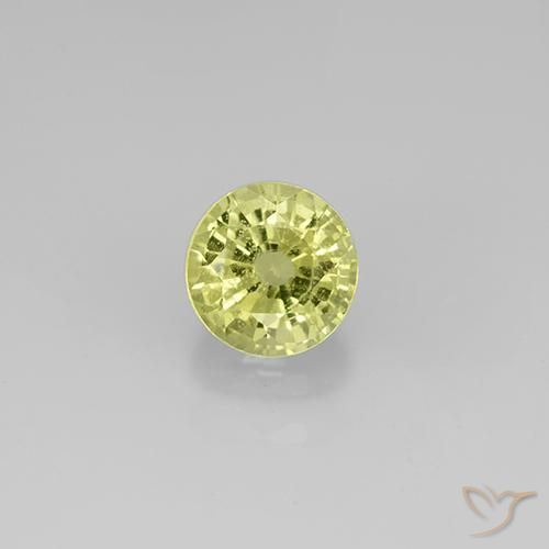 0.71ct 天然 中黄色 钙铝榴石石榴石, 圆形的, VS