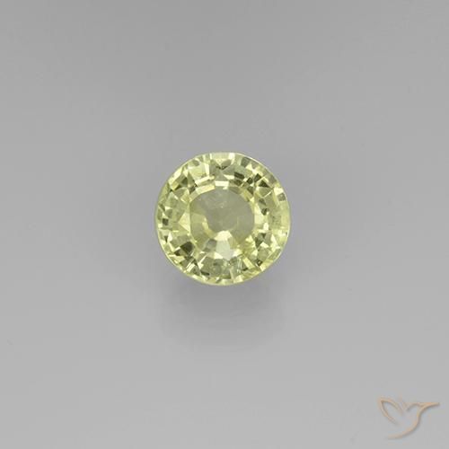 0.72ct 天然 淡黄色 钙铝榴石石榴石, 圆形的, VS