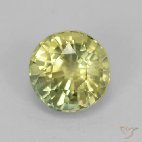 0.69ct 天然 中黄色 钙铝榴石石榴石, 圆形的, VVS-VS