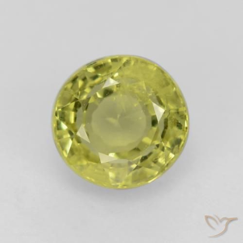 0.70ct 天然 中黄色 钙铝榴石石榴石, 圆形的, VS