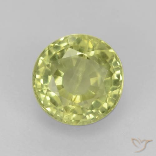 0.70ct 天然 中黄色 钙铝榴石石榴石, 圆形的, VS