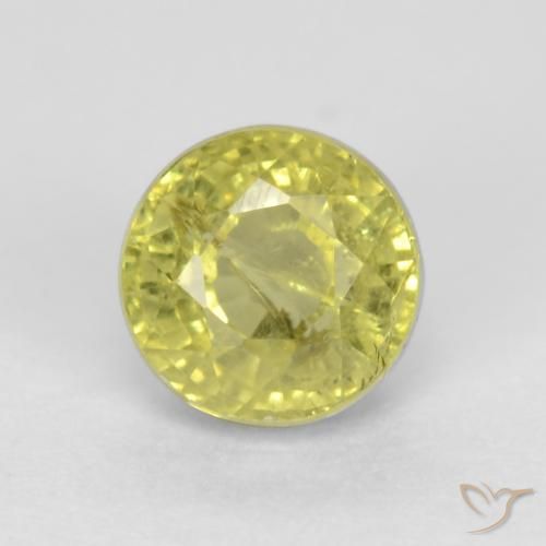 0.70ct 天然 中黄色 钙铝榴石石榴石, 圆形的, VS