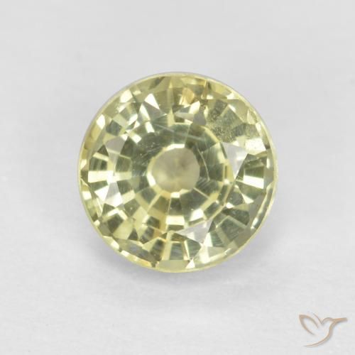 0.59ct 天然 中黄色 钙铝榴石石榴石, 圆形的, VS-SI