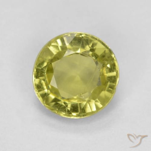 0.54ct 天然 淡黄色 钙铝榴石石榴石, 圆形的, VS-SI