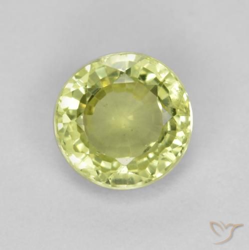 0.50ct 天然 中黄色 钙铝榴石石榴石, 圆形的, VS
