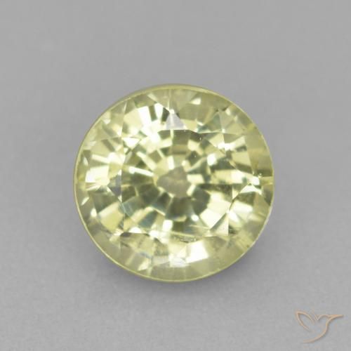 0.56ct 天然 淡黄色 钙铝榴石石榴石, 圆形的, VS-SI