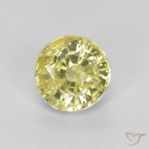 0.46ct 天然 淡黄色 钙铝榴石石榴石, 圆形的, VS-SI