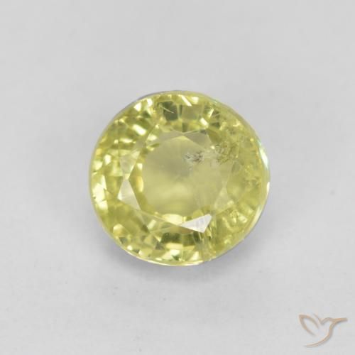 0.47ct 天然 非常淡黄色 钙铝榴石石榴石, 圆形的, VS-SI