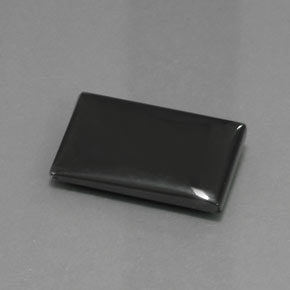 27.19克拉天然灰色赤铁矿，长方形切工，23.2×14.8毫米，不透明