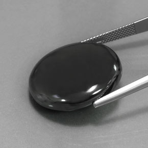 49.41克拉天然灰色赤铁矿，圆形切割，23.92毫米，不透明