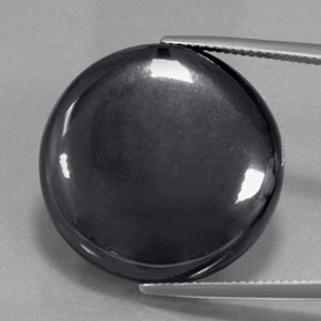 43.76克拉天然赤铁矿，圆形切割，不透明