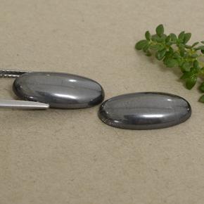 18.46克拉天然赤铁矿，椭圆形切割，不透明