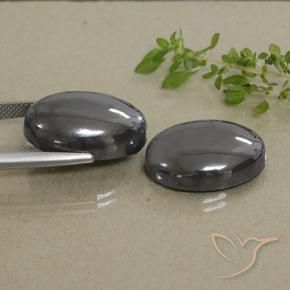 55.52克拉天然赤铁矿，椭圆形切割，不透明