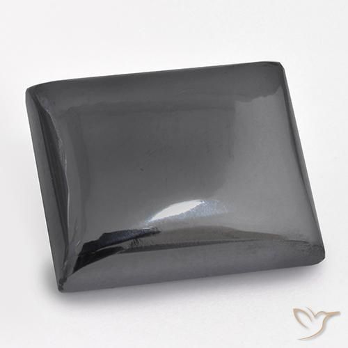 22.78ct 天然 银灰色 赤铁矿, 狭长方形, 不透明
