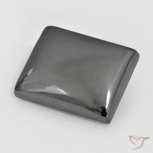 23.53ct 天然 银灰色 赤铁矿, 狭长方形, 不透明