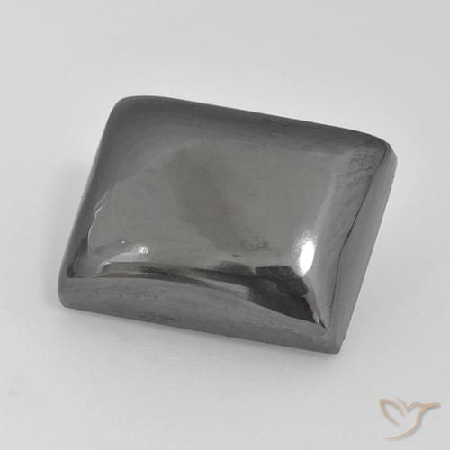 20.16ct 天然 中灰色 赤铁矿, 狭长方形, 不透明