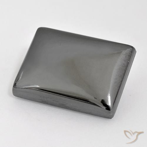 26.82ct 天然 中灰色 赤铁矿, 狭长方形, 不透明