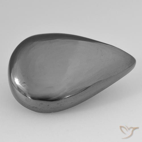 26.52ct 天然 中灰色 赤铁矿, 梨形, 不透明