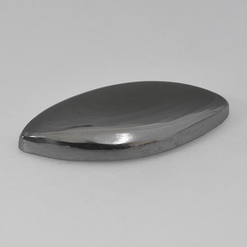 10.23克拉天然灰色赤铁矿，马眼形，21.7×10毫米，不透明