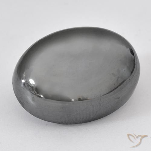 29.40ct 天然 中灰色 赤铁矿, 椭圆形, 不透明
