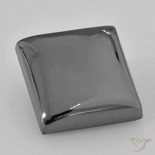 28.45ct 天然 中灰色 赤铁矿, 正方形, 不透明