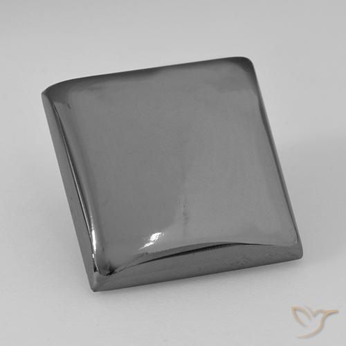 19.66ct 天然 银灰色 赤铁矿, 正方形, 不透明