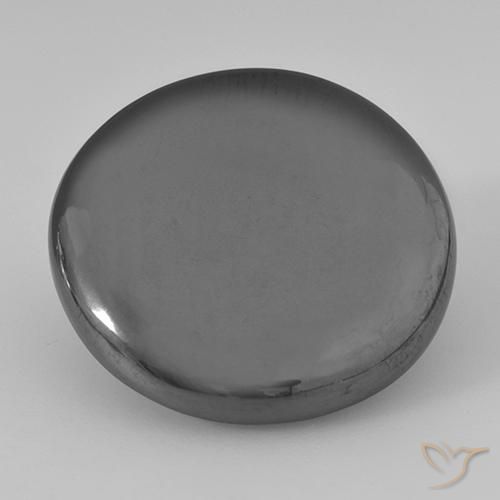 33.19ct 天然 中灰色 赤铁矿, 圆形的, 不透明