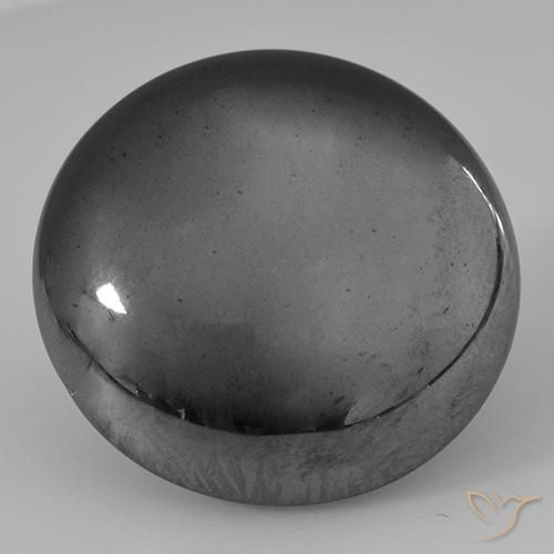 38.17ct 天然 中灰色 赤铁矿, 圆形的, 不透明