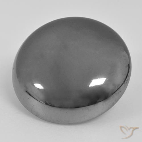39.41ct 天然 中灰色 赤铁矿, 圆形的, 不透明