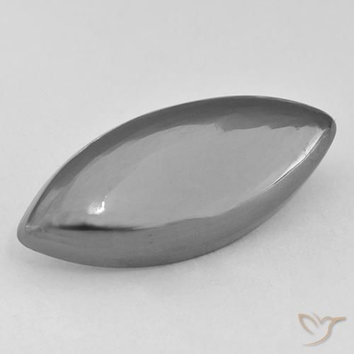 16.06ct 天然 银灰色 赤铁矿, 榄尖形, 不透明