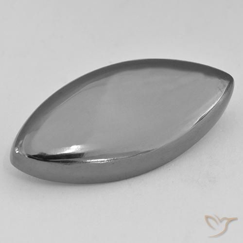 29.62ct 天然 中灰色 赤铁矿, 榄尖形, 不透明