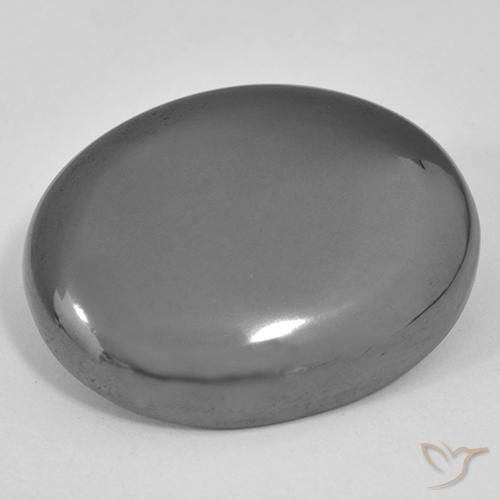 41.45ct 天然 中灰色 赤铁矿, 椭圆形, 不透明