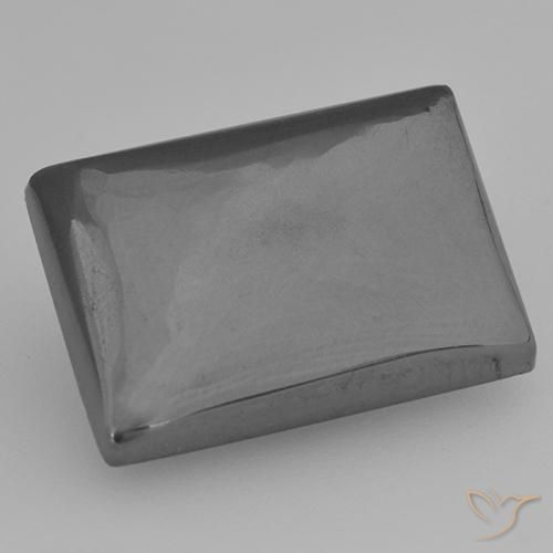 16.42ct 天然 中灰色 赤铁矿, 狭长方形, 不透明